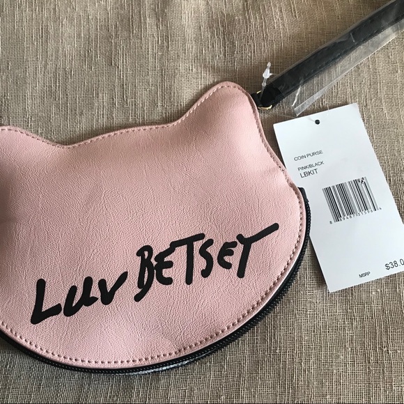 Betsey Johnson Cat in Sunnies Wristlet CoinPurse - Picture 2 of 2